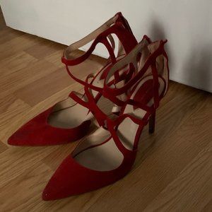 Zara Zip-Up Cut-Out Heels